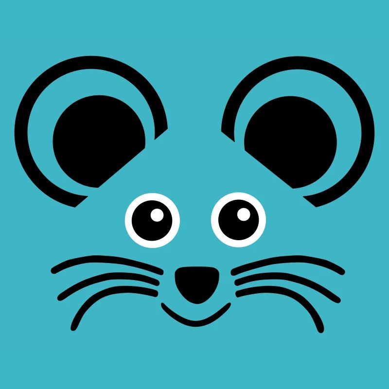 ★ Designfarben änderbar ★ Gesicht eines Mäuschens