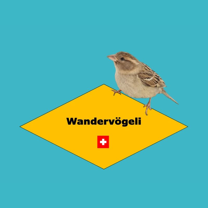 Wandervögeli – Schweizer Funshirt für Wanderfans