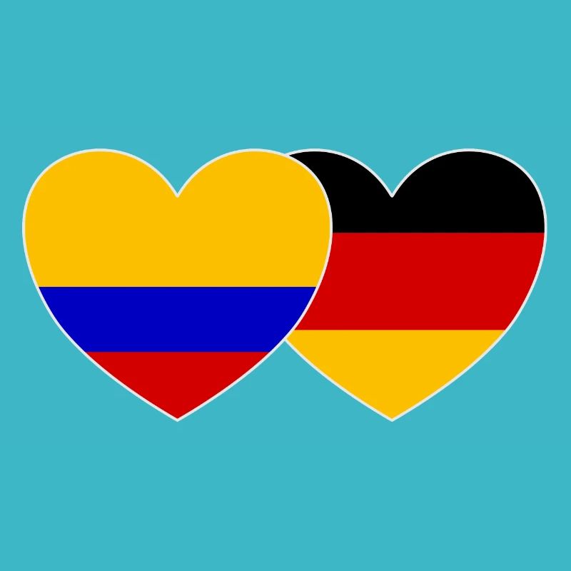 Colombie Allemagne Drapeau