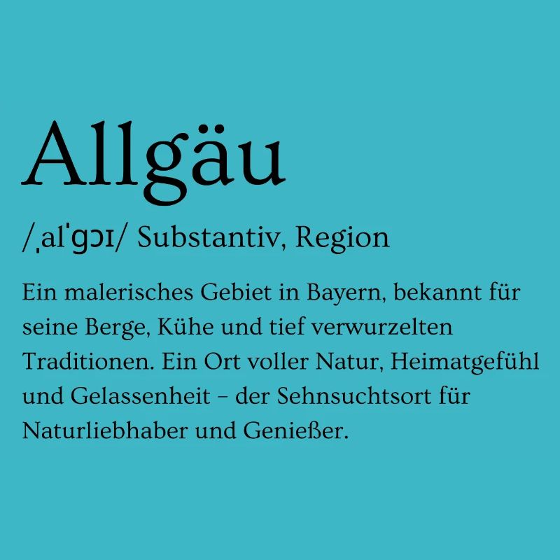 Definition Allgäu | Design