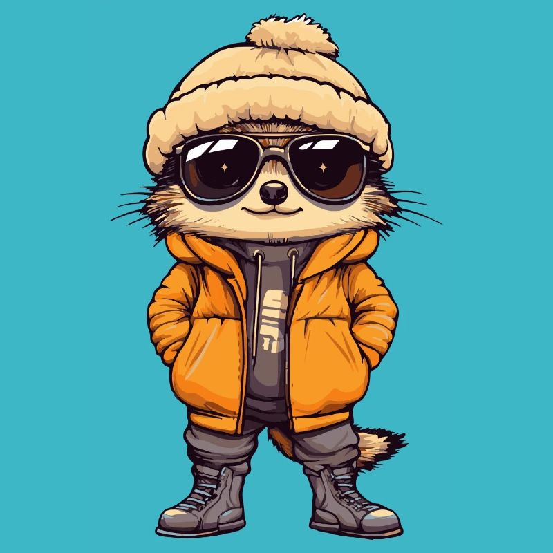 Erdmännchen Winter Comic