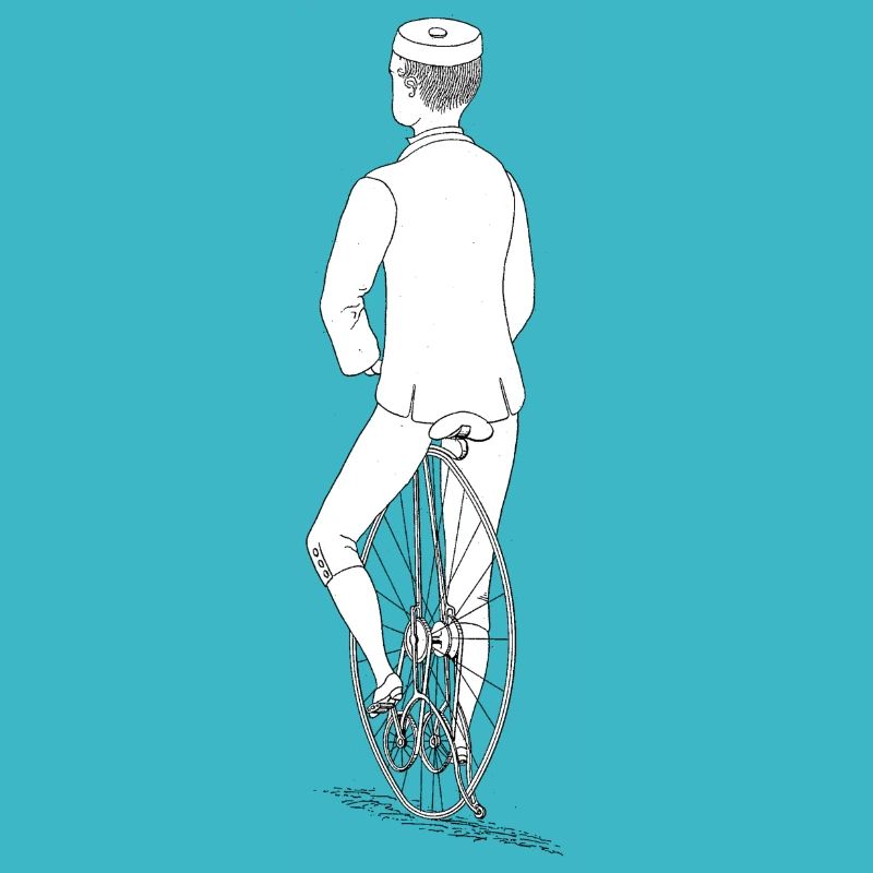 Vintage Unicycle Old School Design