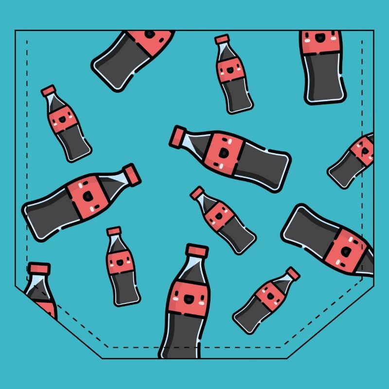 Brusttasche Cola Geschenk Idee