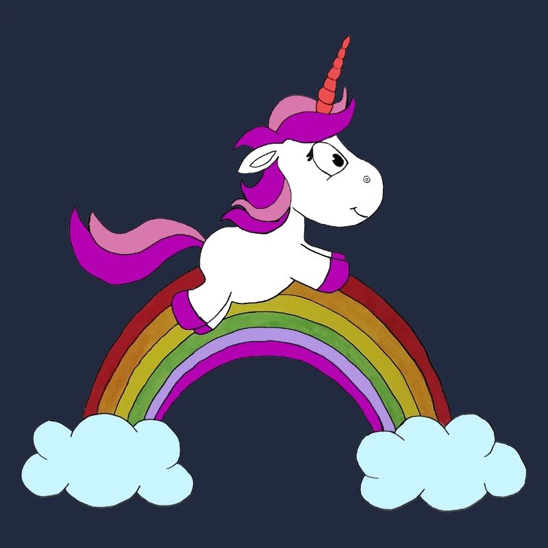 Licorne nuage arc-en-ciel