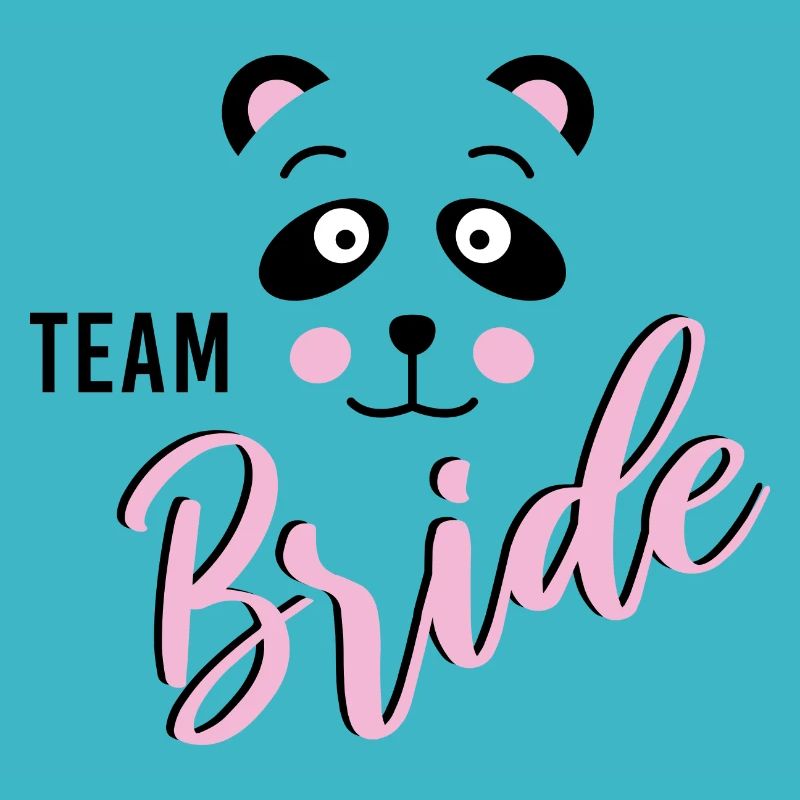 Bride Panda JGA Wedding Bride Team Group Shirt 2