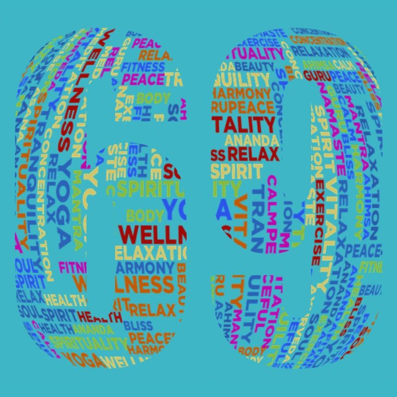 Text auf Englisch in bunt