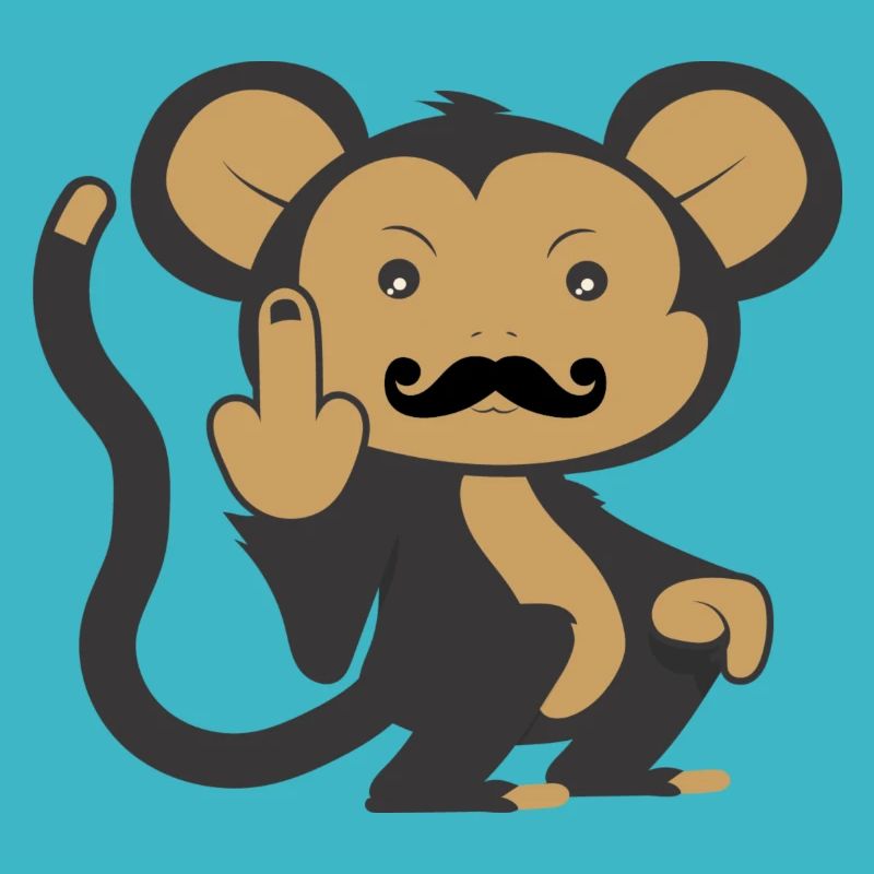 Affe mit Bart