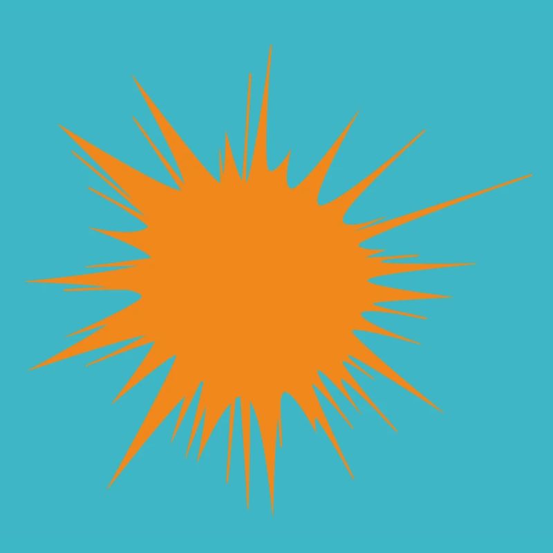 flash | explosion | Sun orange | Vectorgraphic