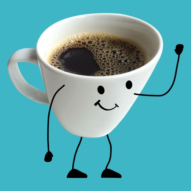 coffee with face
