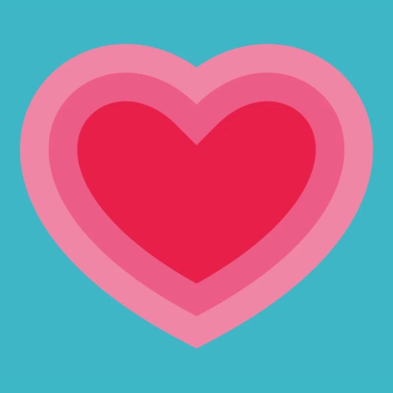 Concentric Pink Heart