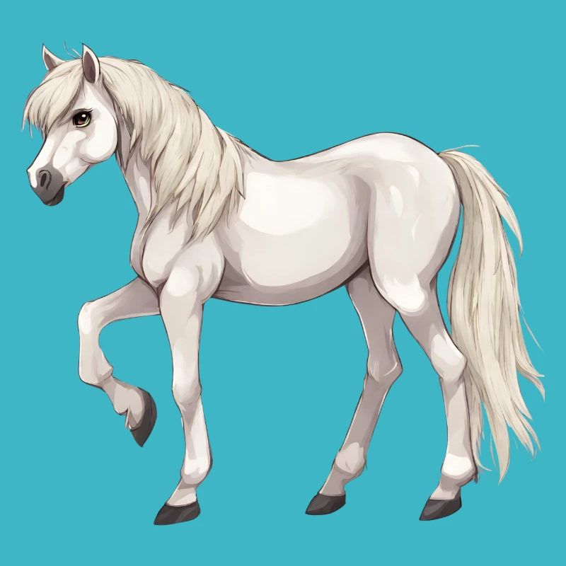 Weißes Pferd
