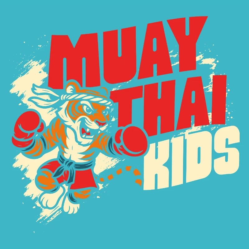 Muay Thai Kids – Tiger in Rot