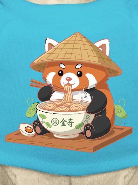 Panda Ramen with Straw Hat