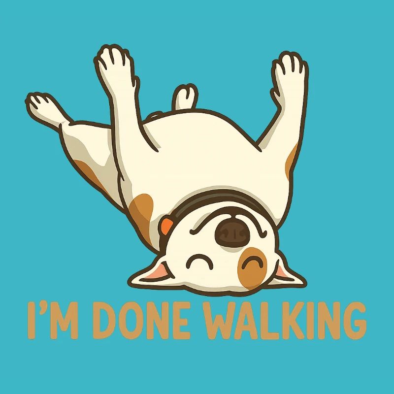 Done Walking Pup Cartoon