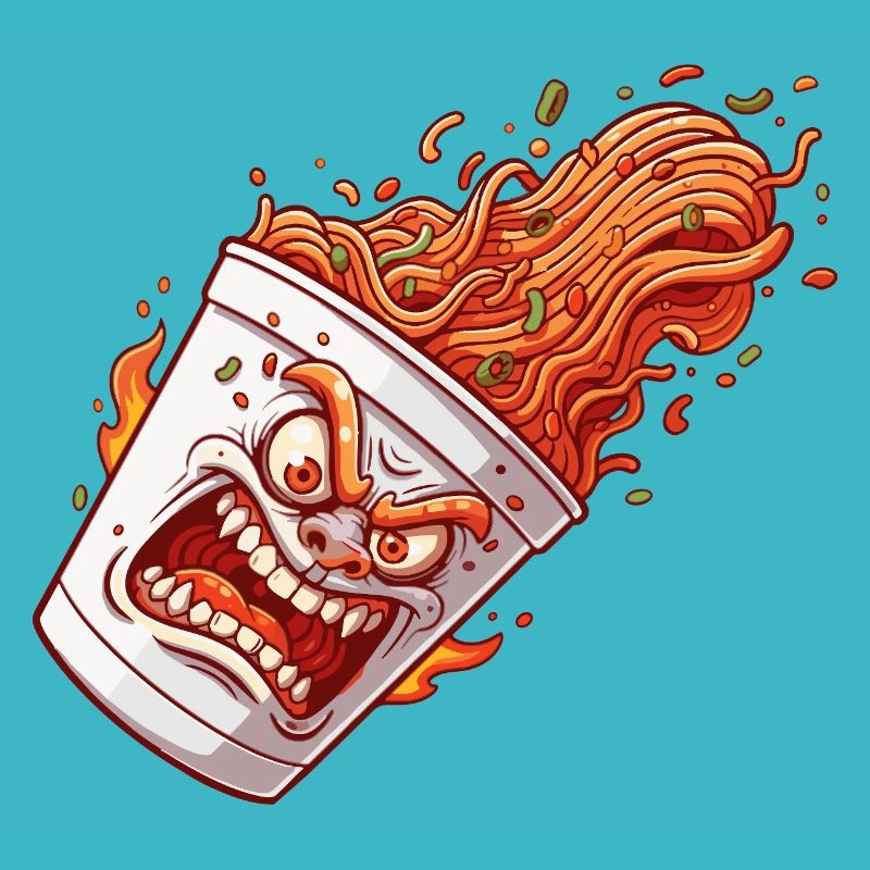 Flammender Becher Wutanfall