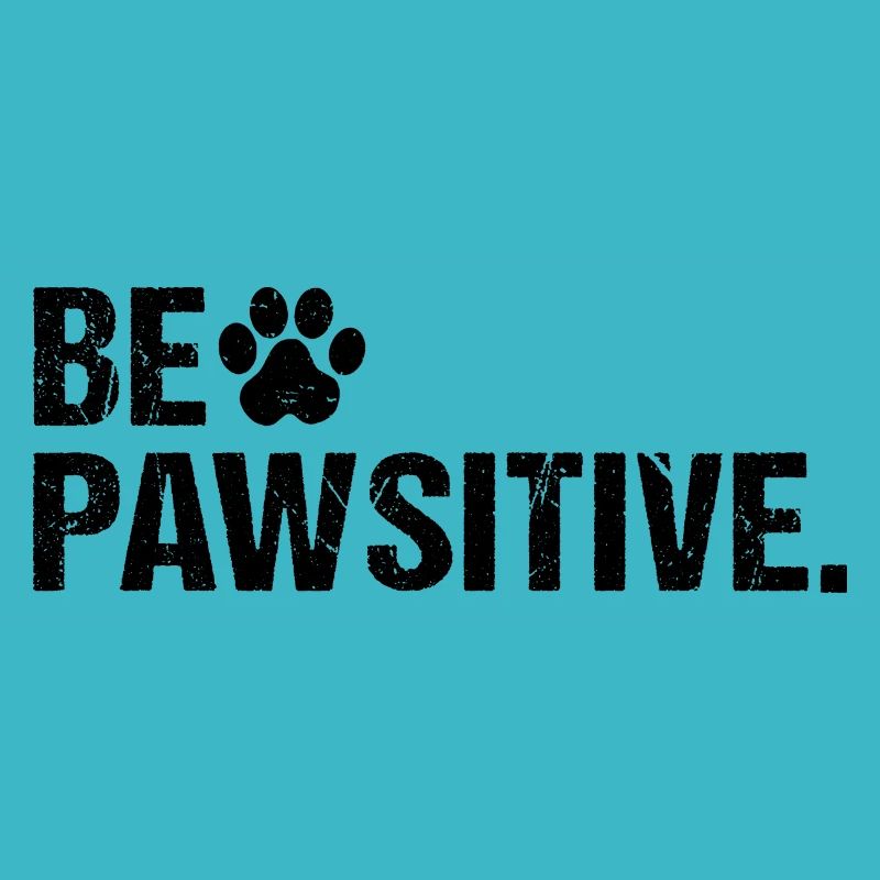 Être Pawsitive Patte de chien positive