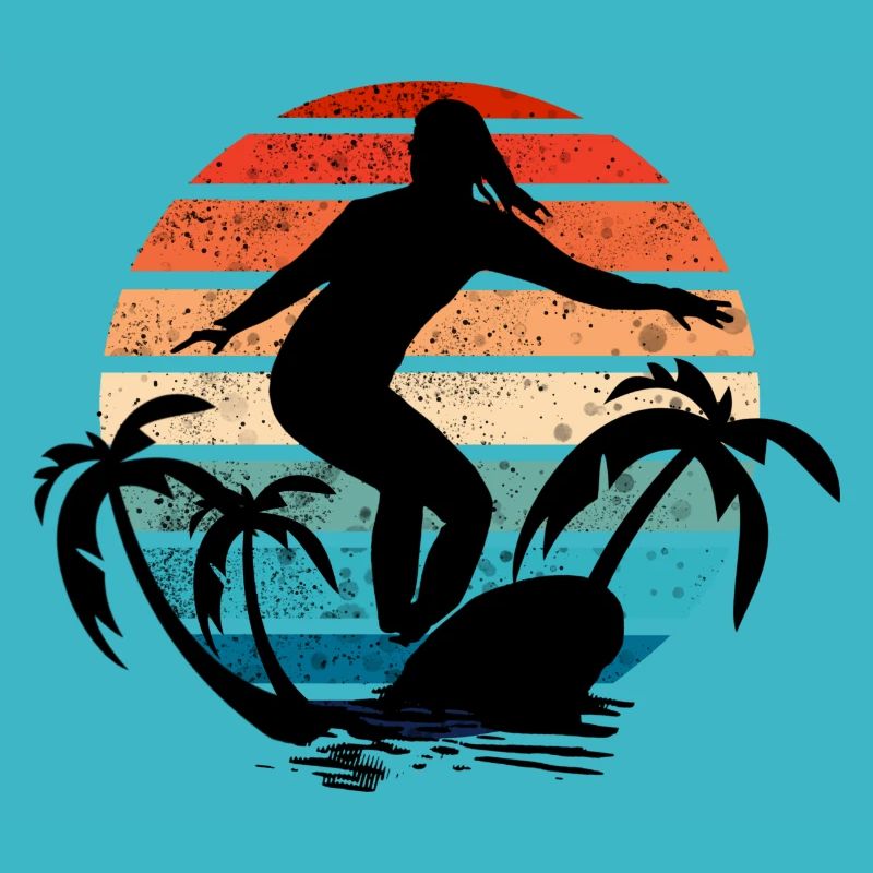 Surfer Girl Sunset