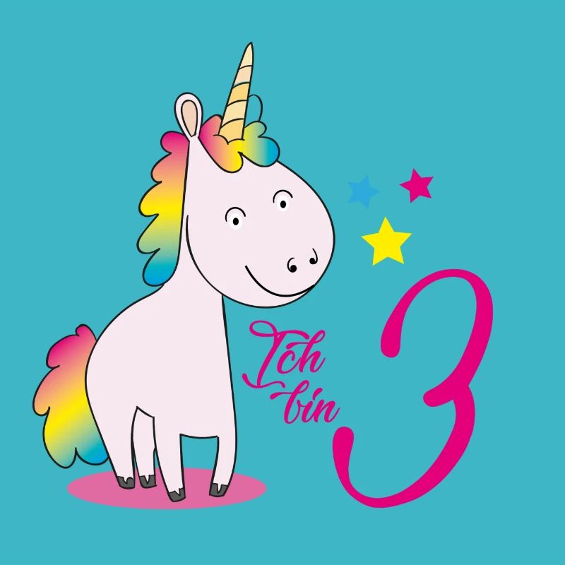Ich bin drei - Einhorn