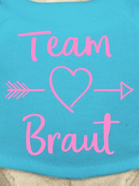 Team Braut Herz Pfeil Design