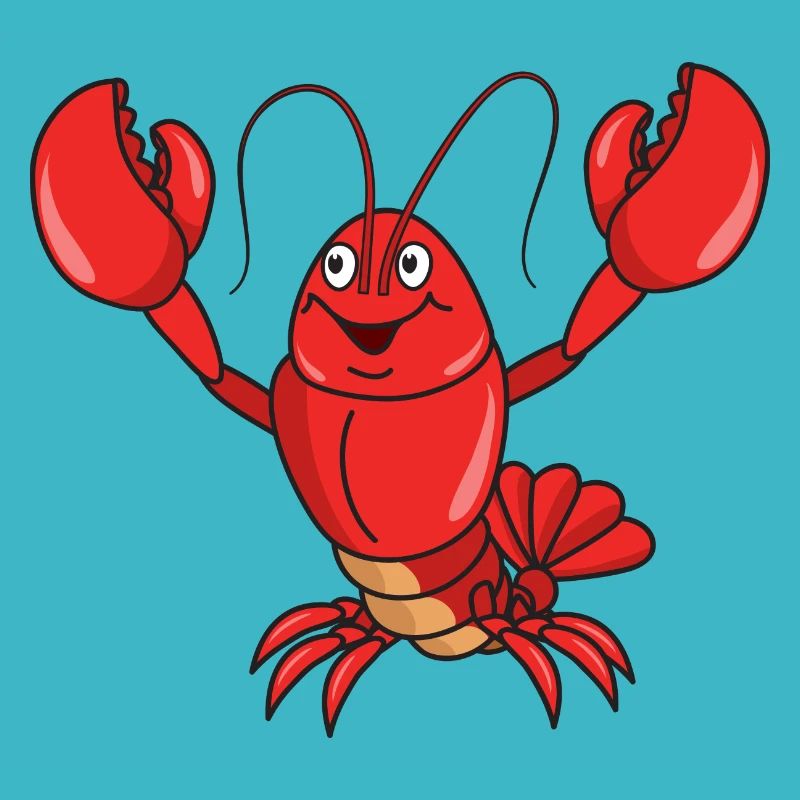 Crustacés marins mignons de homard