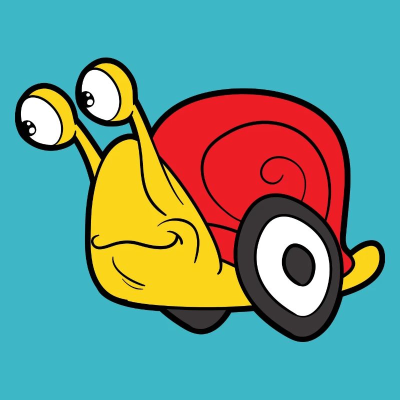Funny Cute Cool Snail Snail Shell