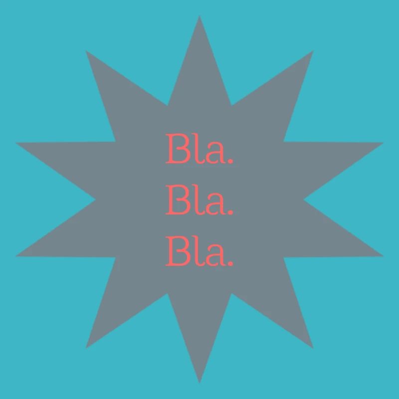 Bla. Bla. Bla. - design étoile