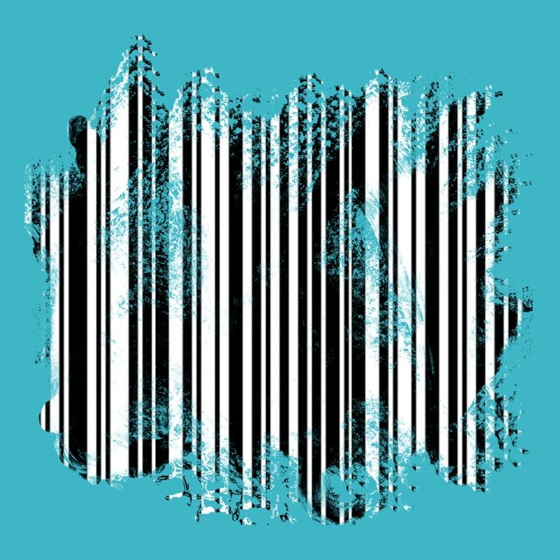 Optische Täuschung Barcode der einem Wald gleicht