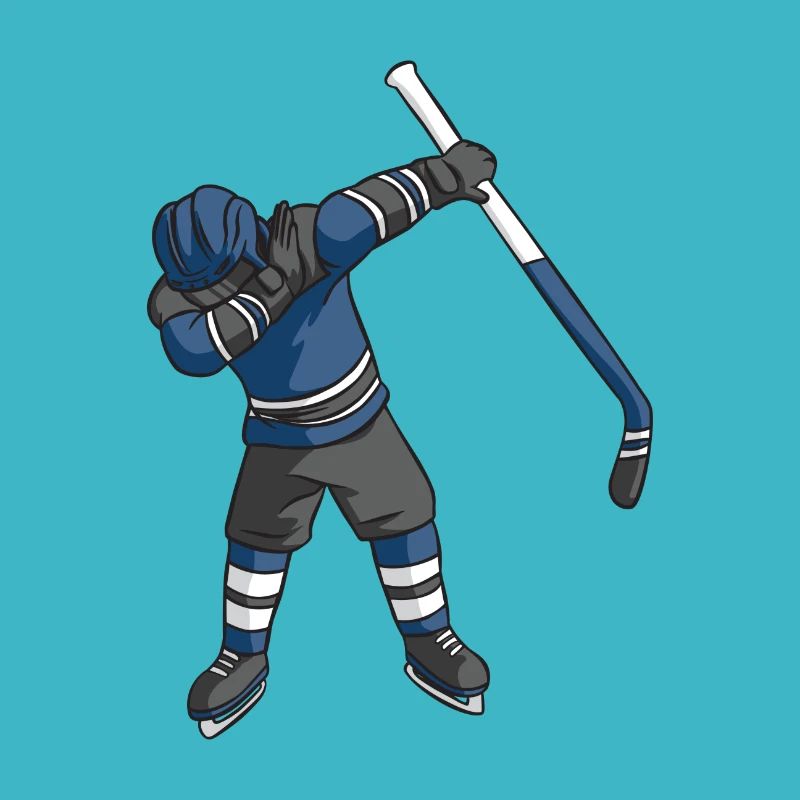 Eishockeyspieler Dab Eishockey Dabbing Geschenk