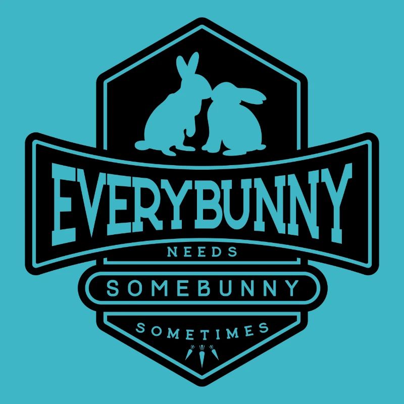 Chaque lapin a besoin d’un câlin de lapin Noir