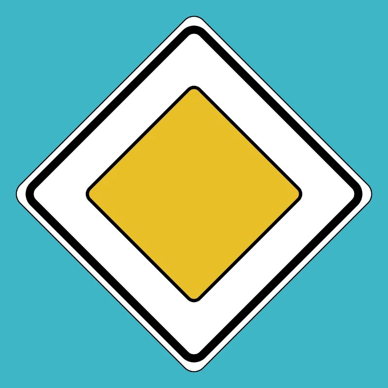 Vorfahrt Schild Straßenschild Straße Verkehr