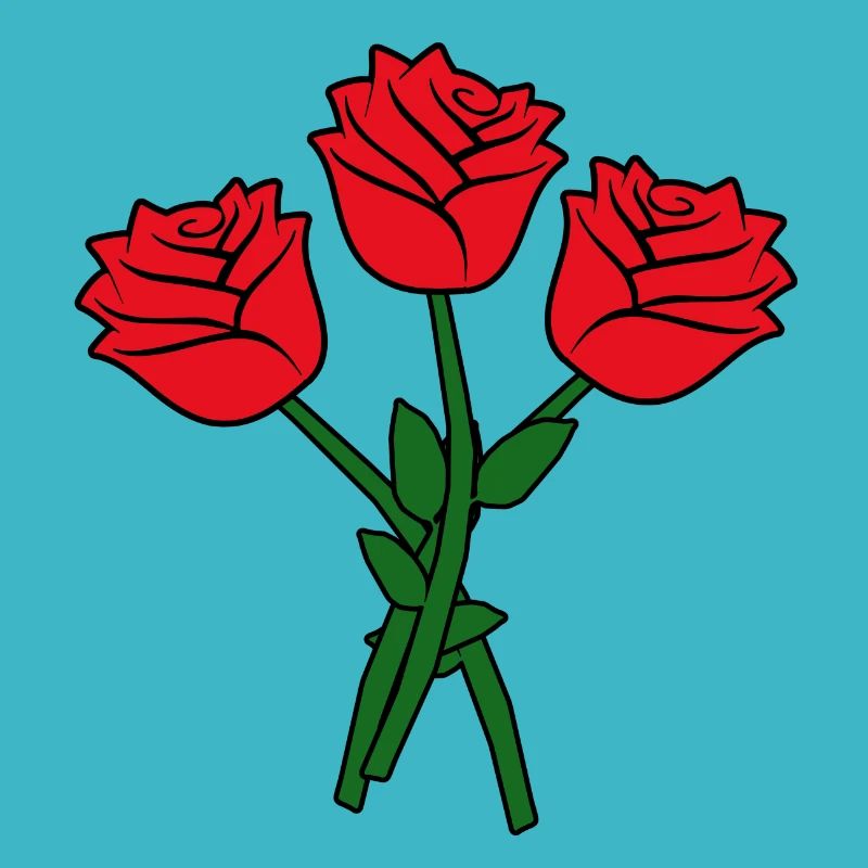 Fleurs roses rouges