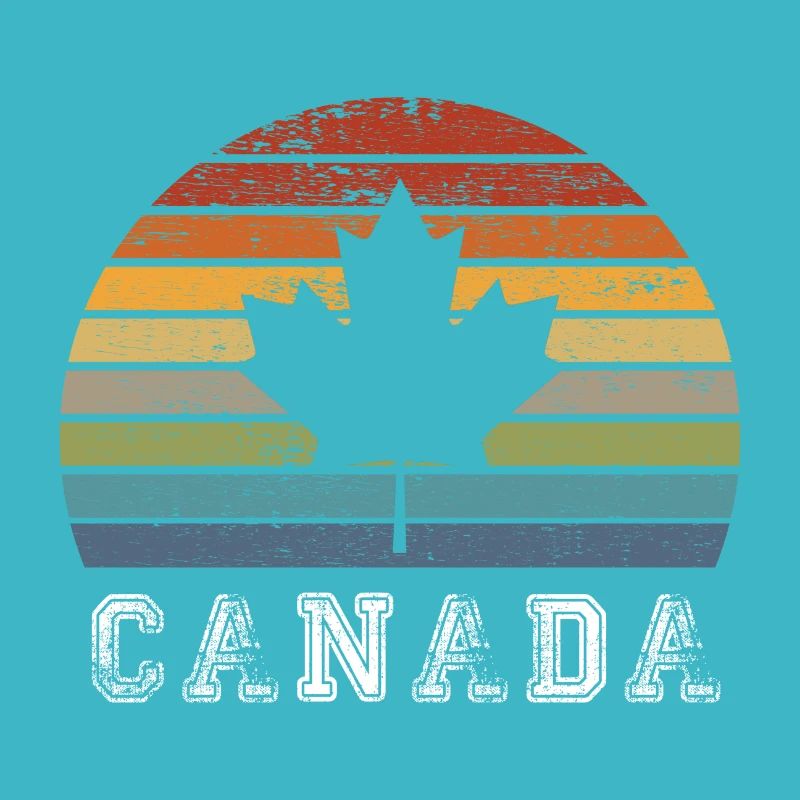 Conception / cadeau de feuille d'érable vintage du Canada