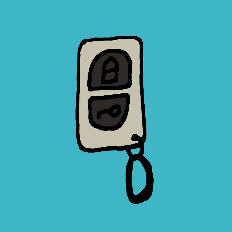 Car key radio remote control