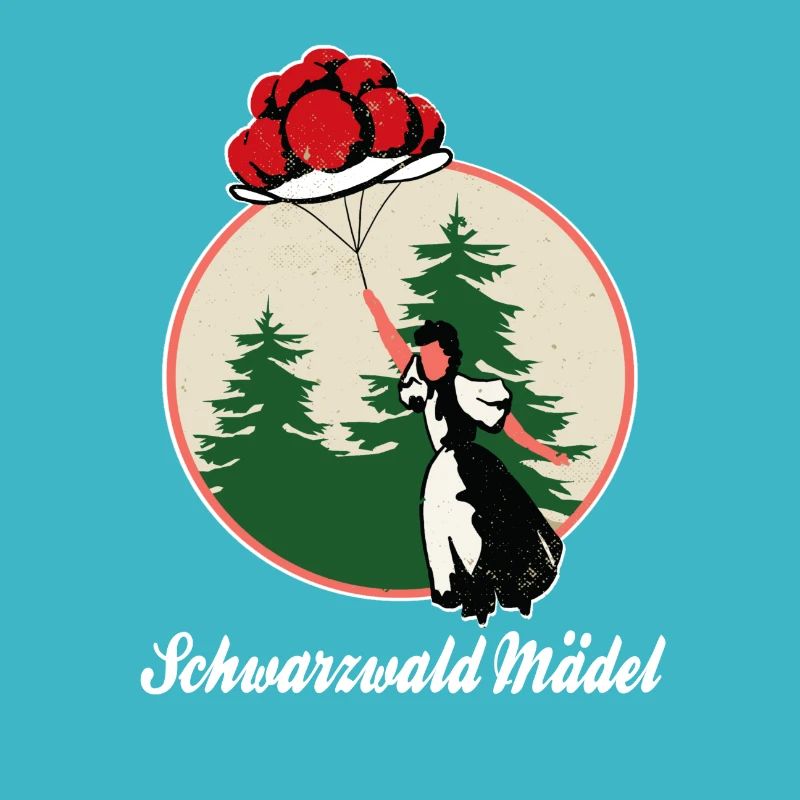 Schwarzwald Mädel,Bollenhut,Tracht Luftballon,FUN