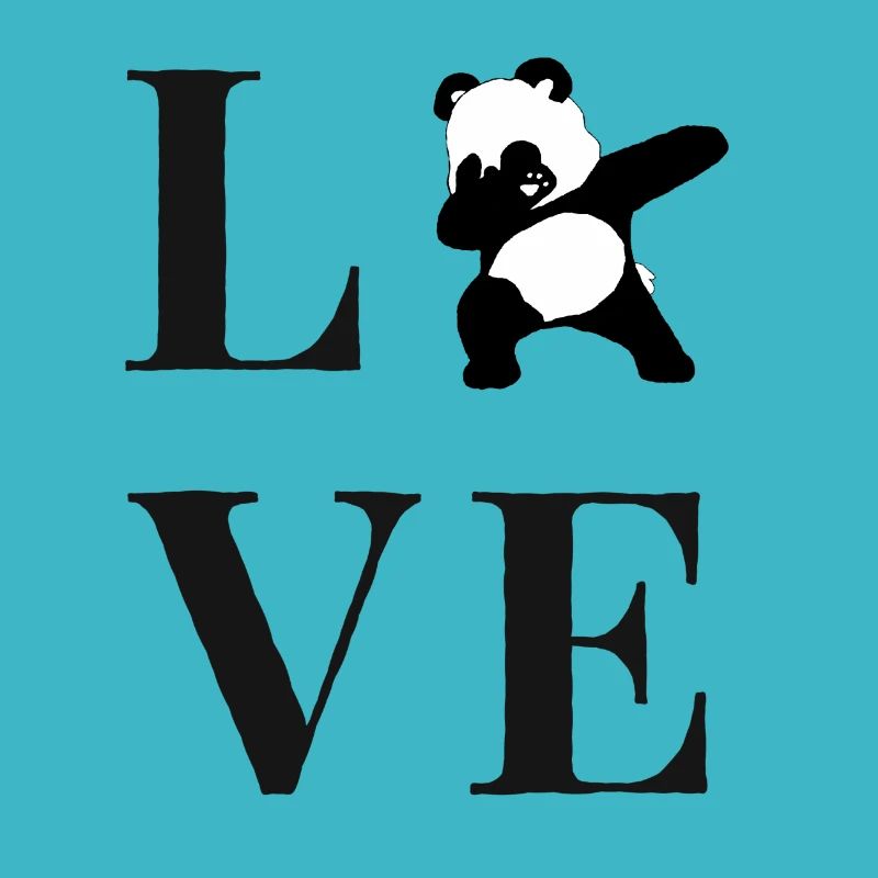 Dabbing Panda Love
