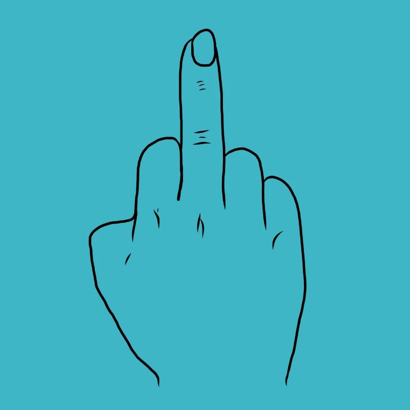 Mittelfinger Geschenk Finger Hand Geschenkidee