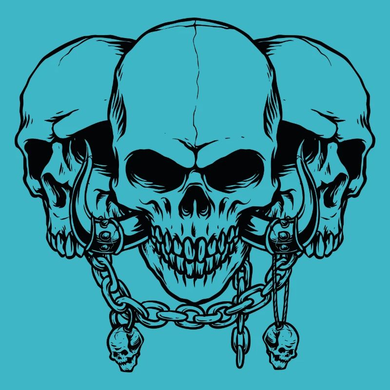 Skull, skulls with chains
