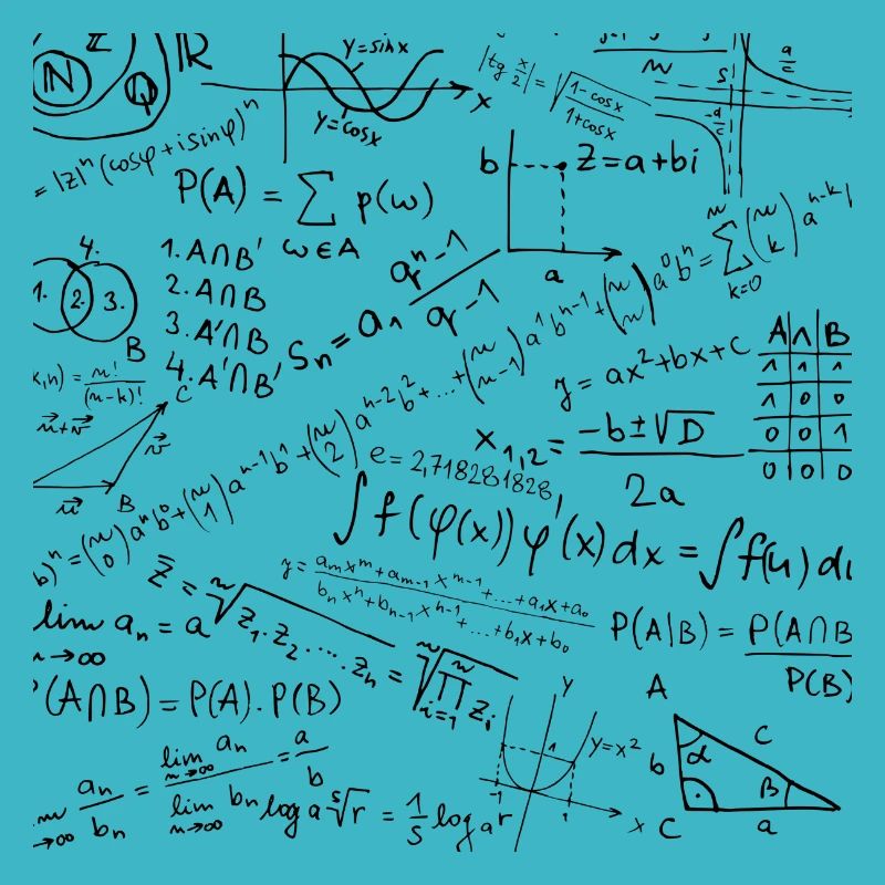 Math Equation Pattern, Cool Quadratic Formula Geek