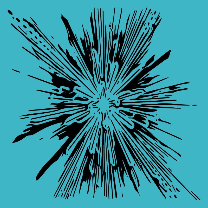 Explosion - Vintage Vector Linien