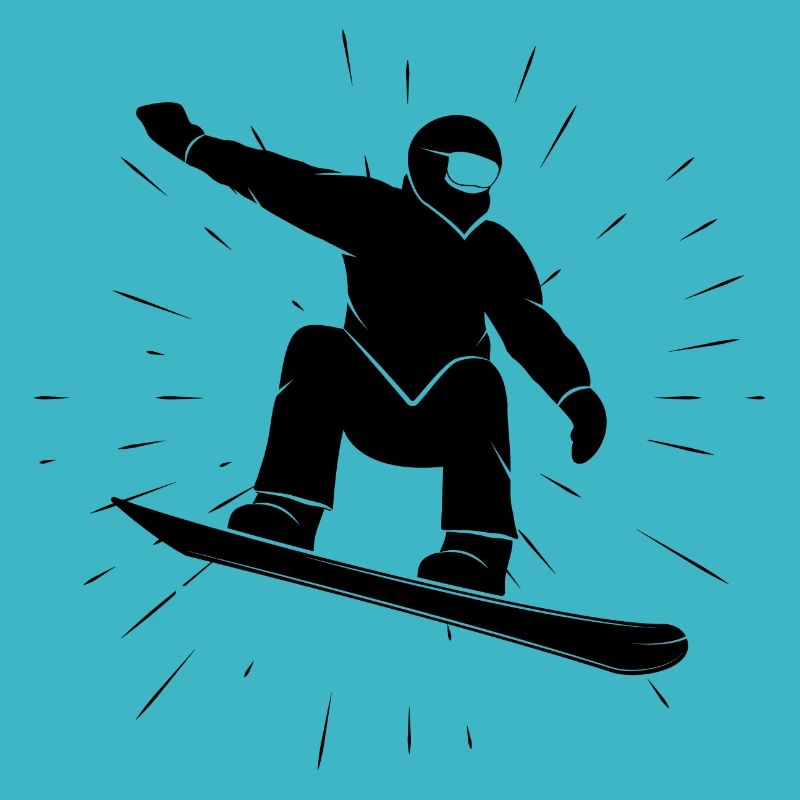 Snowboard - Freestyle Winter Boarder Holiday Trend