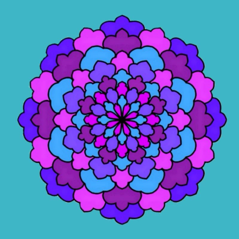 Mandala de fleurs