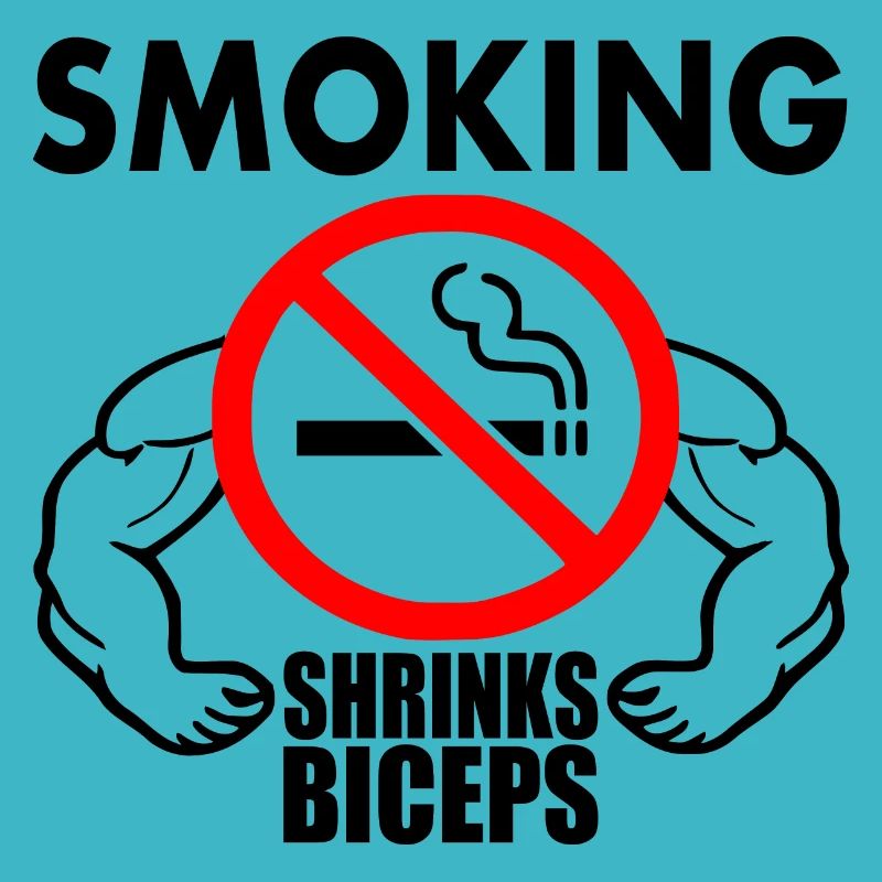 Smoking shrinks the biceps