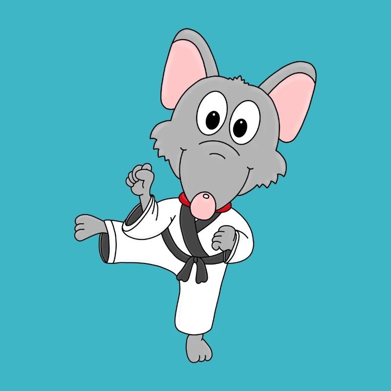 RATTE - KARATE - JUDO - KAMPFSPORT - TIERISCH