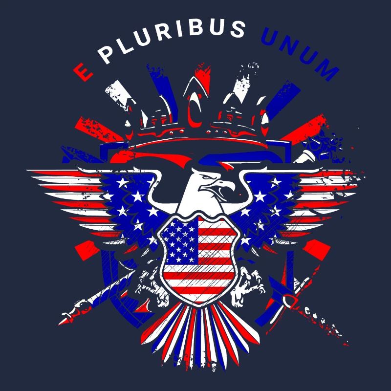 A beautiful American eagle design