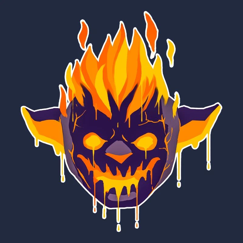 A Beautiful Magmin Monster in Flames Design