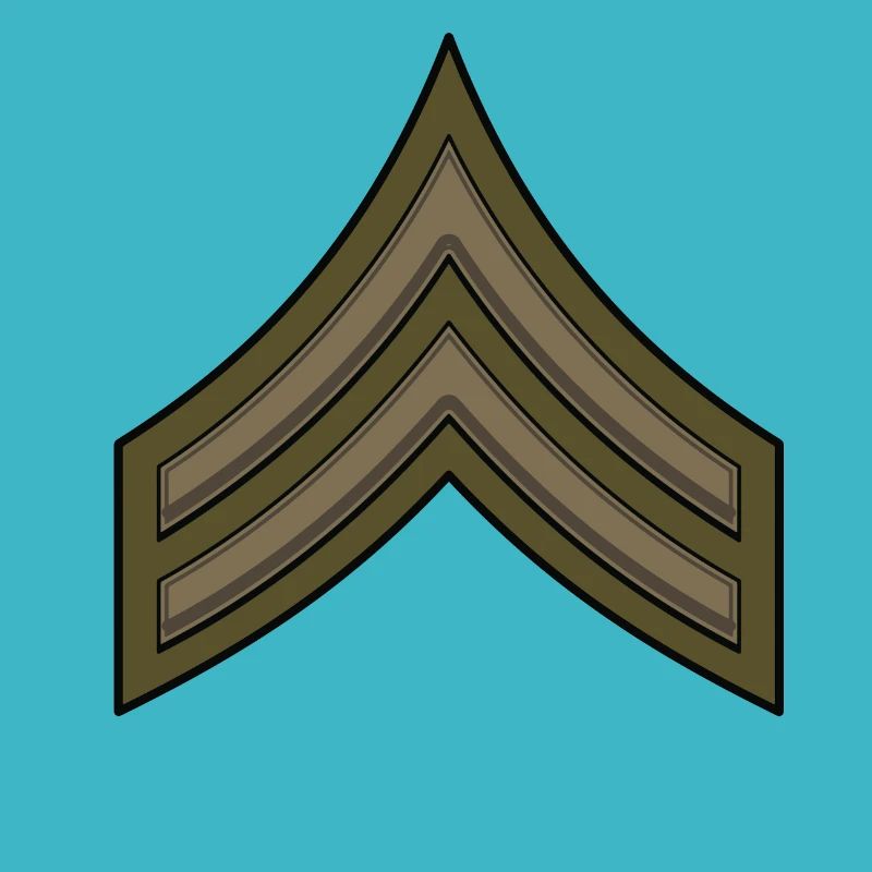 Caporal de grade de l’Armée de terre de différentes couleurs