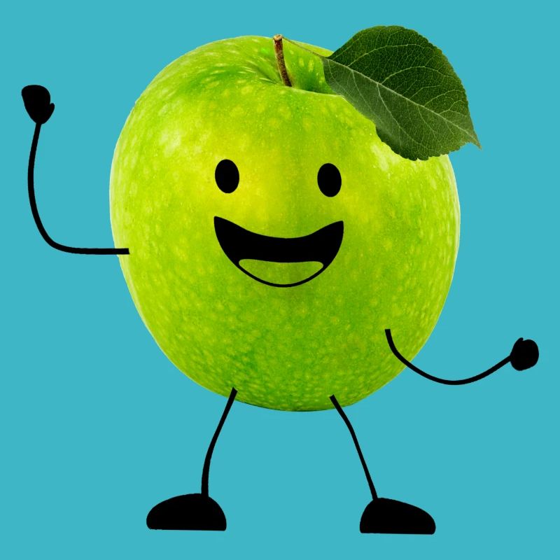 apfel mit gesicht