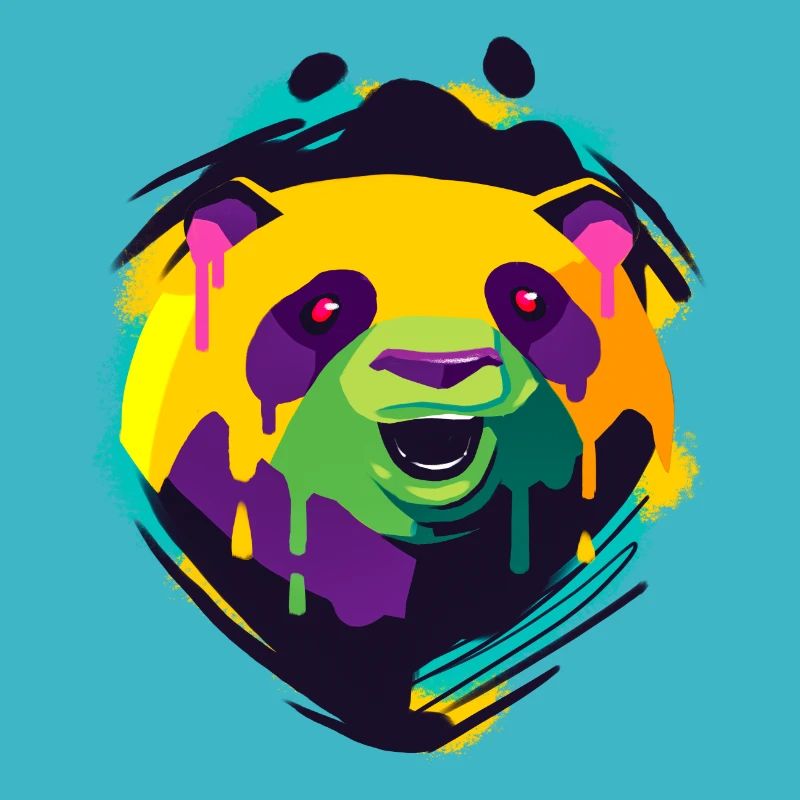 Un design de panda beau et drôle