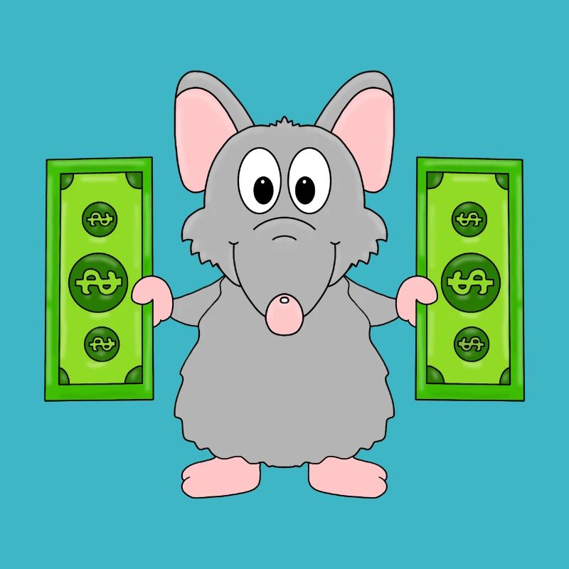 RATTE - GELD - TIER - TIERISCH