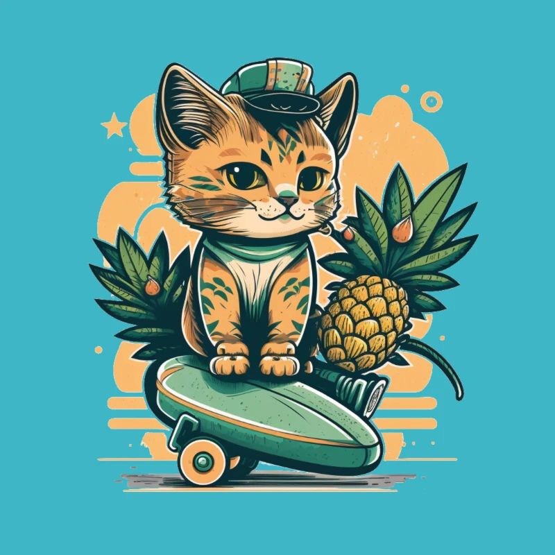 Mignon chat tropical 1
